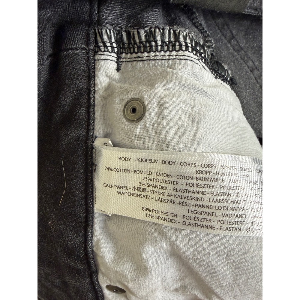 Ariat Halo Denim Knee Patch Breeches Womens 34R Black Equestrian Riding Pants‎ - Picture 8 of 11